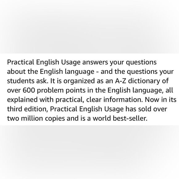 Practical English Usage Swan third edition paperback college language textbook - Picture 4 of 4